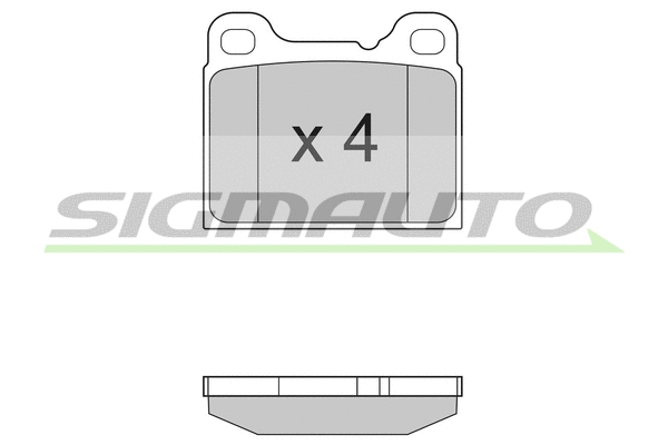 Brake Pad Set, disc brake (SPA383)