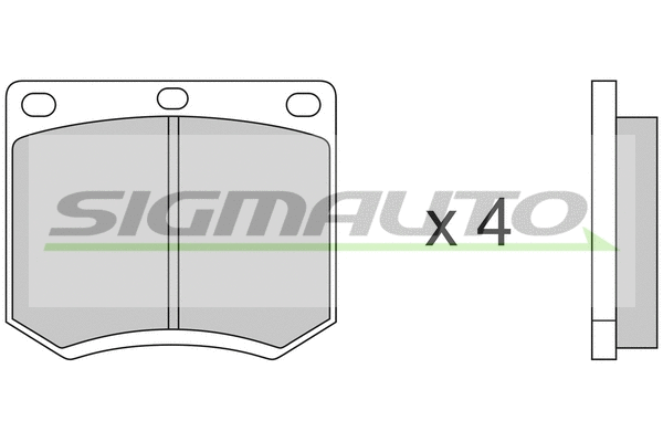Brake Pad Set, disc brake (SPA139)