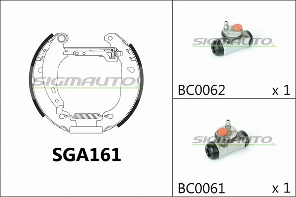 Brake Shoe Set (SGA161)