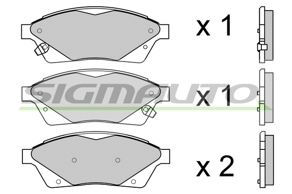 Brake Pad Set, disc brake (SPB694)