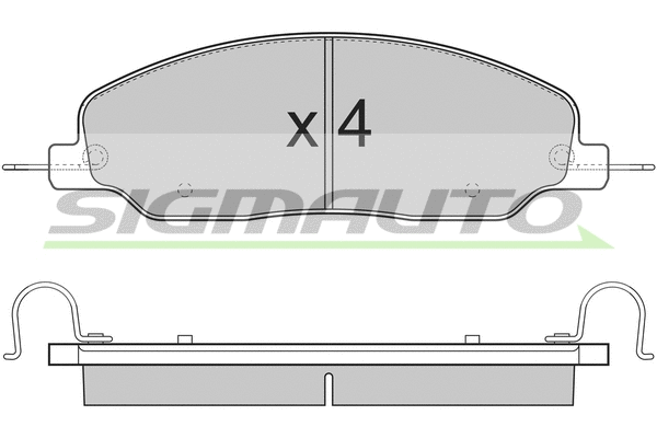 Brake Pad Set, disc brake (SPB312)