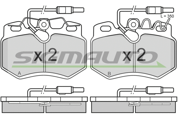 Brake Pad Set, disc brake (SPA603)