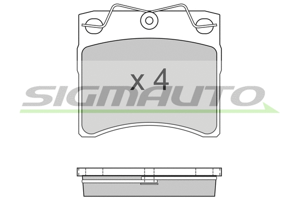 Brake Pad Set, disc brake (SPA554)