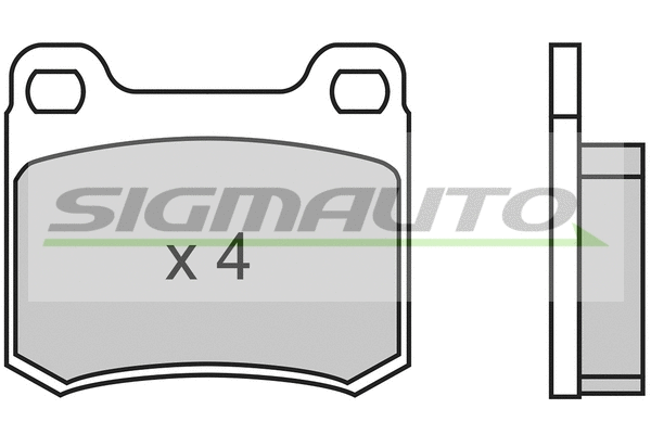 Brake Pad Set, disc brake (SPA314)