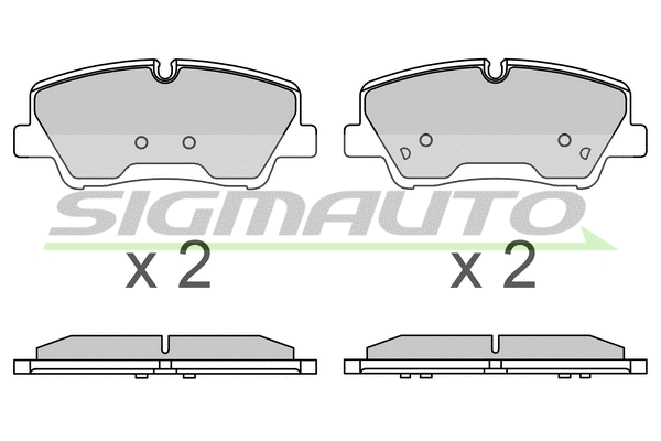 Brake Pad Set, disc brake (SPB743)