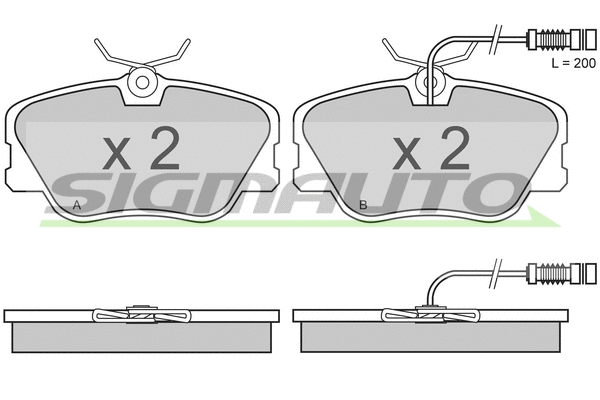 Brake Pad Set, disc brake (SPA485)