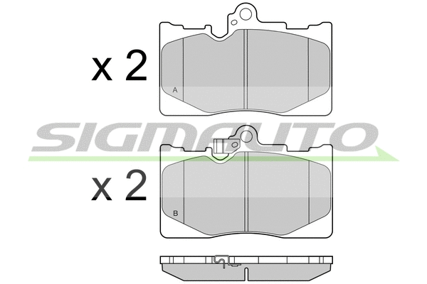 Brake Pad Set, disc brake (SPB418)