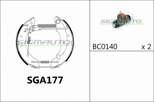 Brake Shoe Set (SGA177)