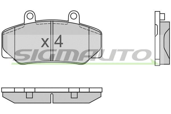 Brake Pad Set, disc brake (SPA386)