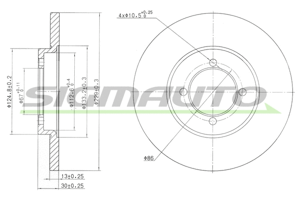 Brake Disc (DBA379S)
