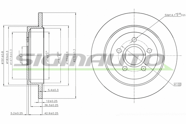 Brake Disc (DBB911S)