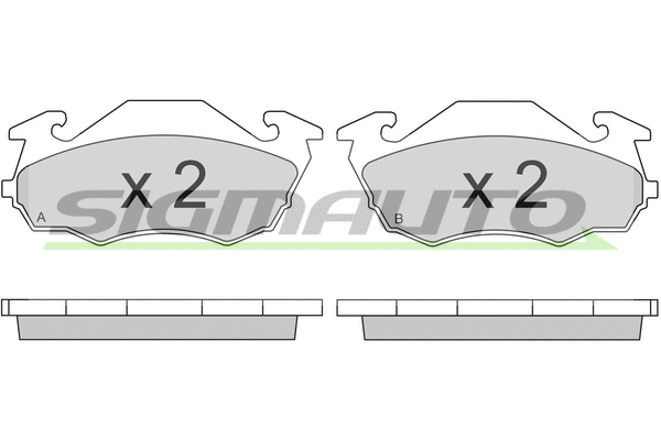 Brake Pad Set, disc brake (SPA738)