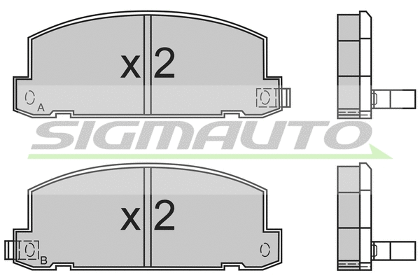 Brake Pad Set, disc brake (SPA400)