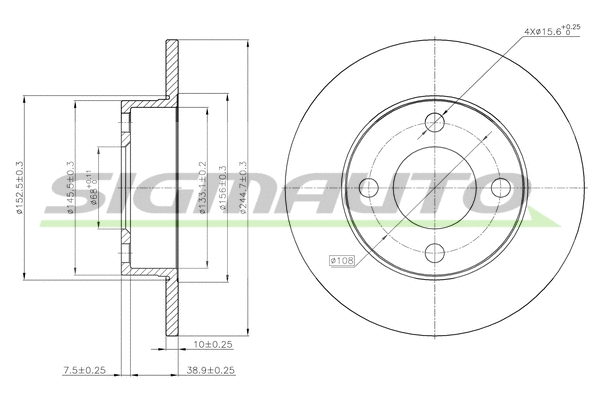 Brake Disc (DBA563S)