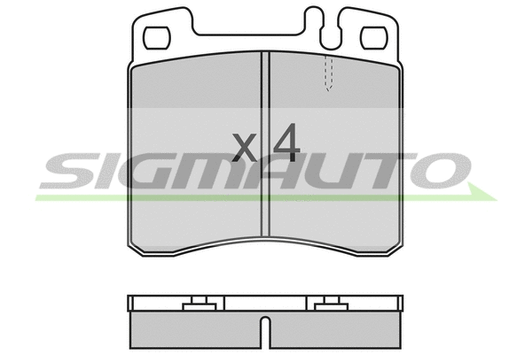 Brake Pad Set, disc brake (SPA662)