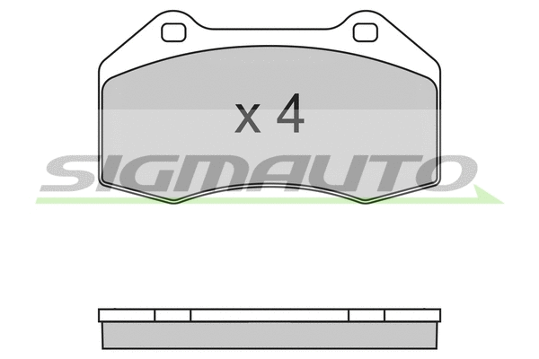 Brake Pad Set, disc brake (SPB355)