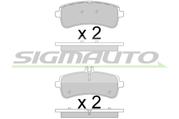 Brake Pad Set, disc brake (SPB780)