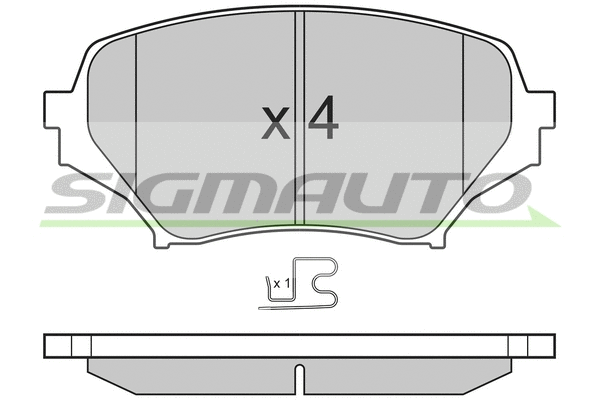 Brake Pad Set, disc brake (SPB260)