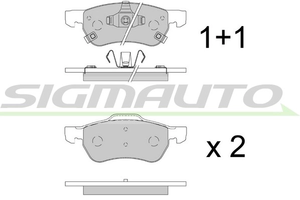 Brake Pad Set, disc brake (SPB894)