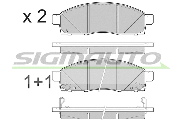 Brake Pad Set, disc brake (SPB501)