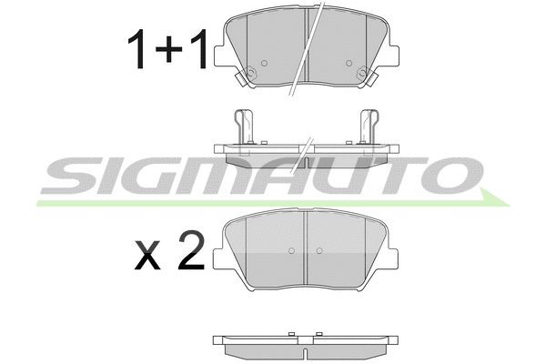 Brake Pad Set, disc brake (SPB596)