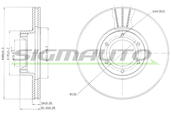 Brake Disc (DBB067V)
