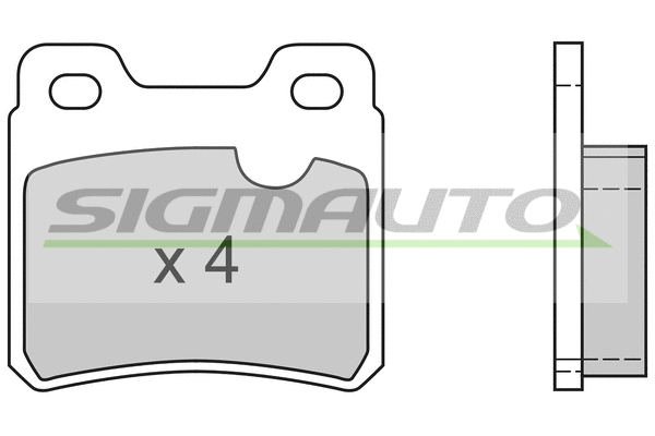 Brake Pad Set, disc brake (SPA418)