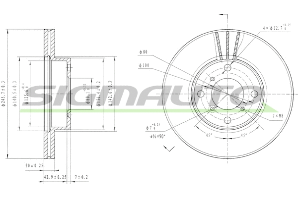 Brake Disc (DBB396V)