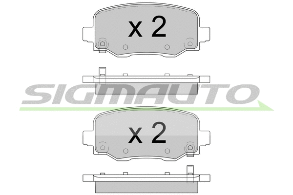 Brake Pad Set, disc brake (SPB604)
