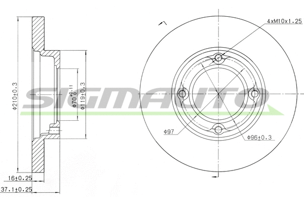 Brake Disc (DBA968S)