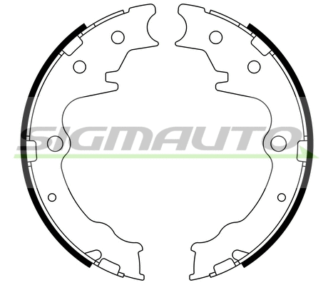 Brake Shoe Set, parking brake (SFA802)