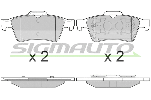 Brake Pad Set, disc brake (SPA980)