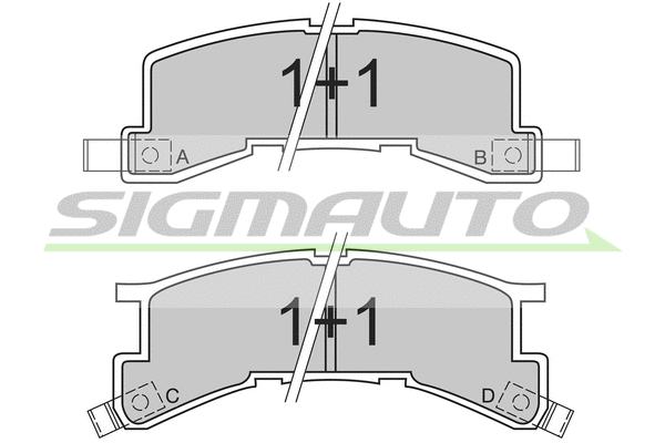 Brake Pad Set, disc brake (SPA404)