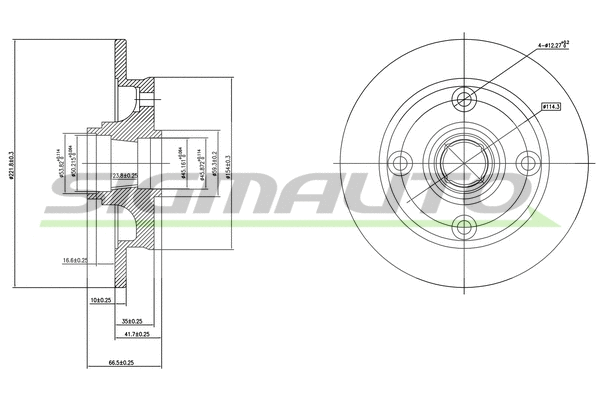 Brake Disc (DBA651S)