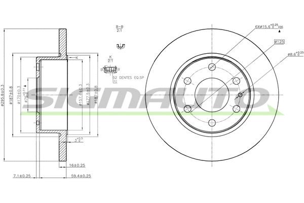 Brake Disc (DB0316S)