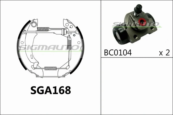 Brake Shoe Set (SGA168)