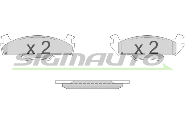Brake Pad Set, disc brake (SPA162)