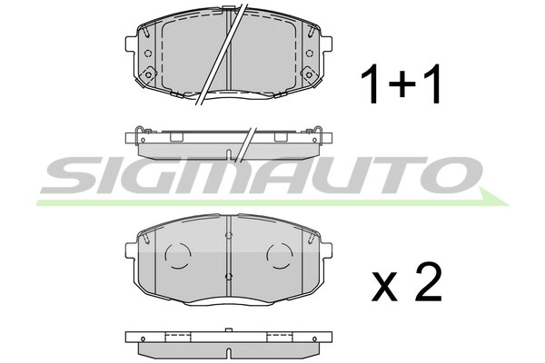 Brake Pad Set, disc brake (SPB941)