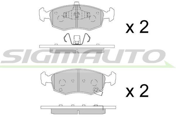Brake Pad Set, disc brake (SPB891)