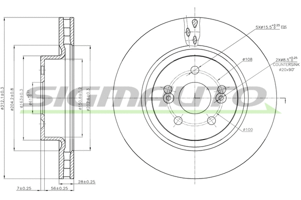 Brake Disc (DBB524V)