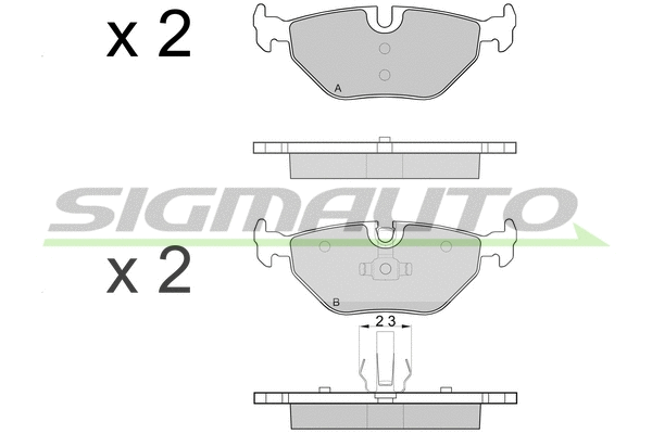 Brake Pad Set, disc brake (SPB051)