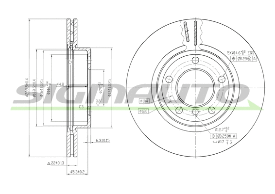 Brake Disc (DBB066V)