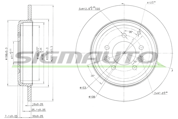 Brake Disc (DBA245S)