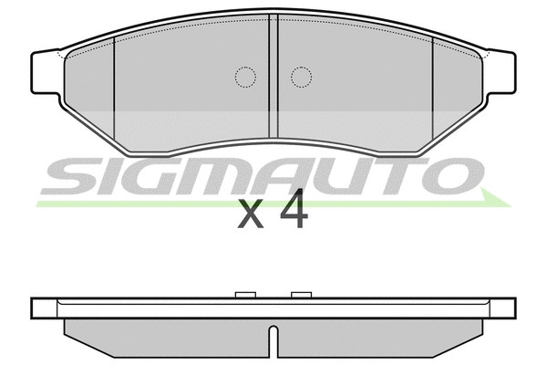 Brake Pad Set, disc brake (SPB162)