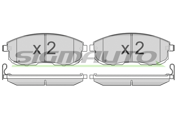 Brake Pad Set, disc brake (SPB342)