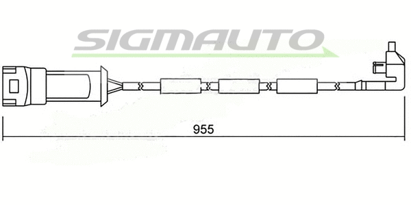 Warning Contact, brake pad wear (WI0510)
