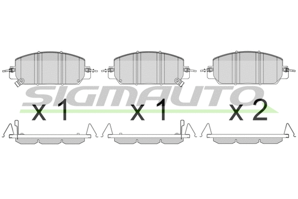 Brake Pad Set, disc brake (SPB807)