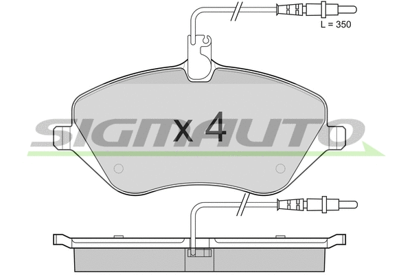 Brake Pad Set, disc brake (SPB181)
