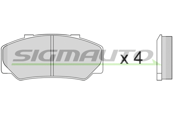 Brake Pad Set, disc brake (SPA267)