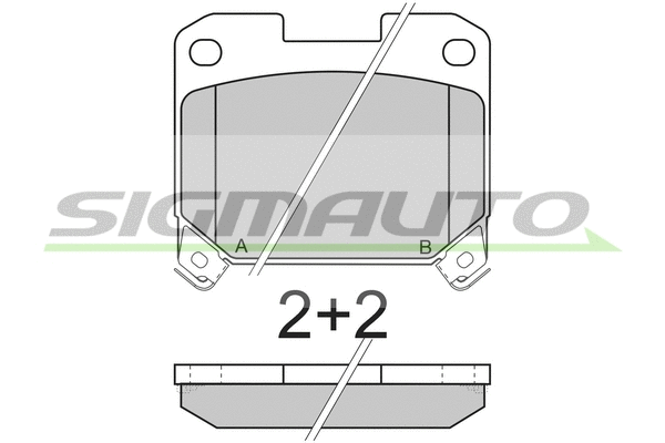 Brake Pad Set, disc brake (SPA741)